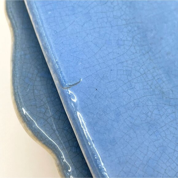 Blue Harker Cameoware - Dainty Flower Blue Virginia Bread and Butter Dessert Pla - Picture 12 of 16